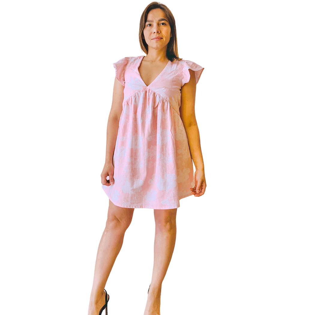 ❤️Hermoso vestido rosa corto Isabelle» Outfit casual